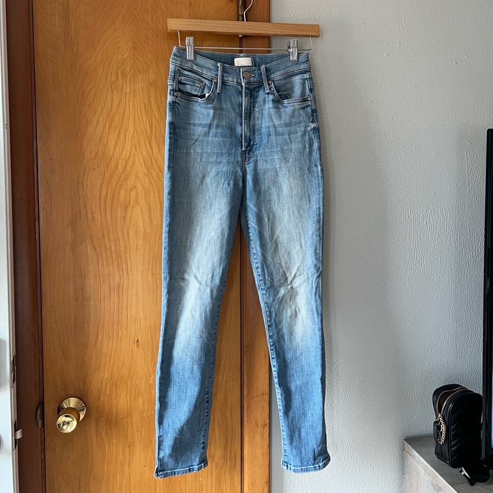 MOTHER Denim The Swooner Ankle Slice